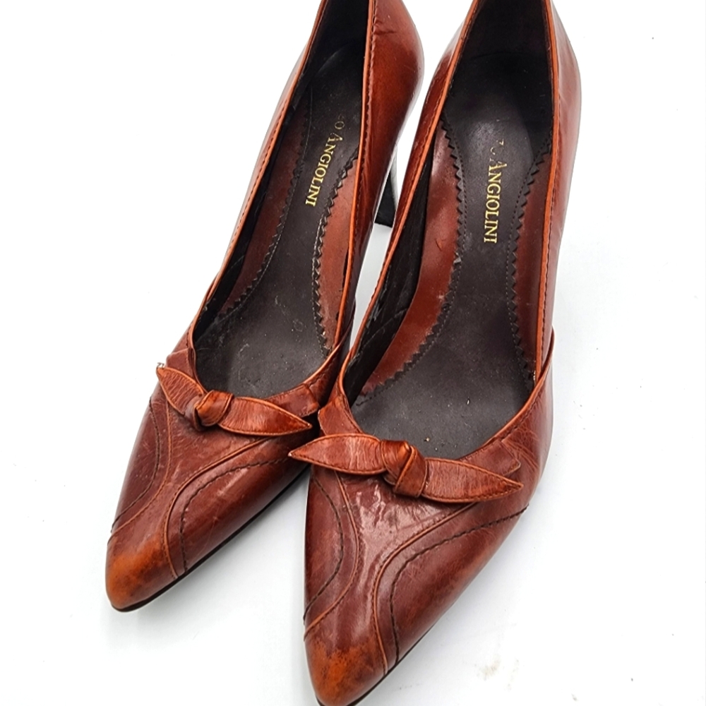 Vintage Enzo Angiolini Brown Rust Heels 6.5 M